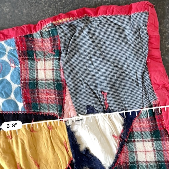 Vintage Crazy Patchwork Quilt Square Early 1900s. Velvets, Silks, Satins Etc - Picture 11 of 14